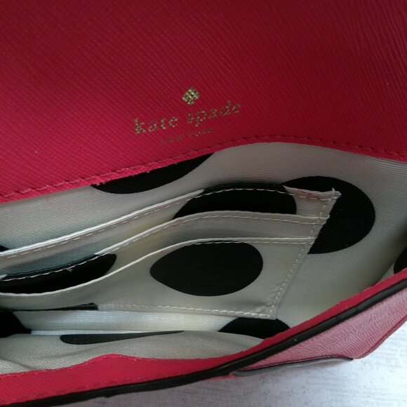Kate Spade Envelope Wallet Minimalist Style Pink - Picture 4 of 8